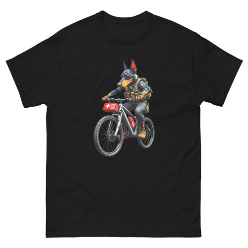 Biking doberman dog bike - biking,