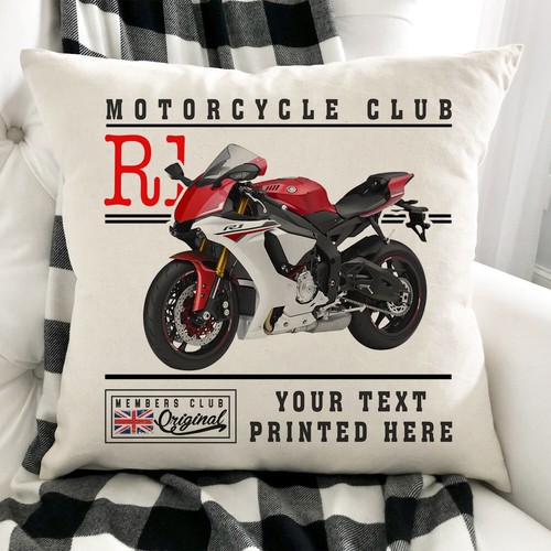 Personalised motorbike cushion - personalised,