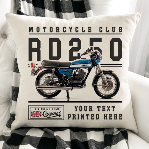 Personalised motorbike cushion - motorbike,