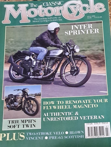 Classic motorcycle july 1990 - motorcycle,