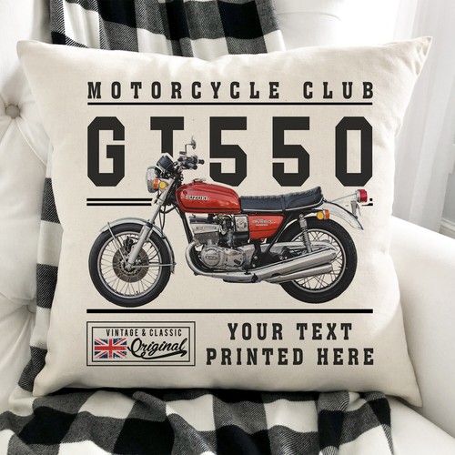 Personalised motorbike cushion - personalised,