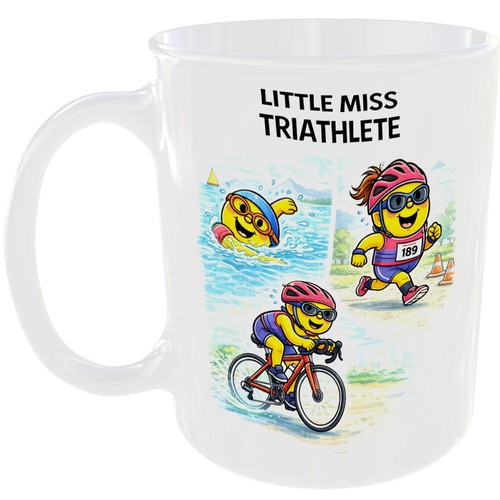 Little miss triathlete - little, mug