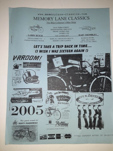 Memory lane classics the bike - memory, classics,