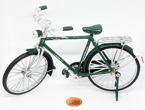 Dolls house bicycle green - bicycle,