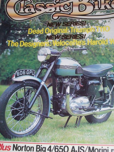 Classic bike triumph - classic, 10/82