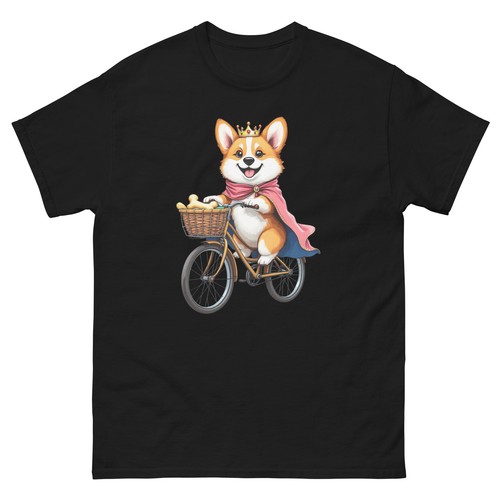 Biking corgi dog bike - corgi,
