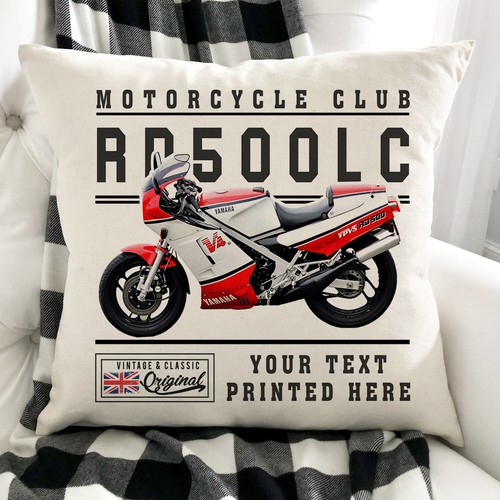 Personalised motorbike cushion - motorbike,