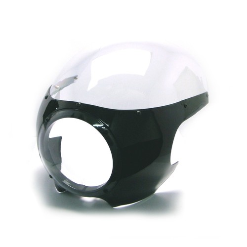 Black headlight fairing cowl - black,