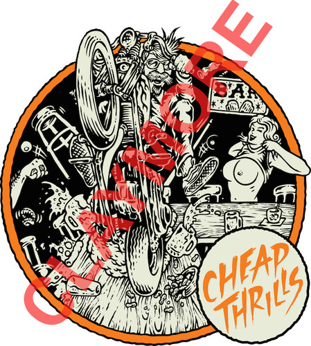 Old skool biker - classic, bike