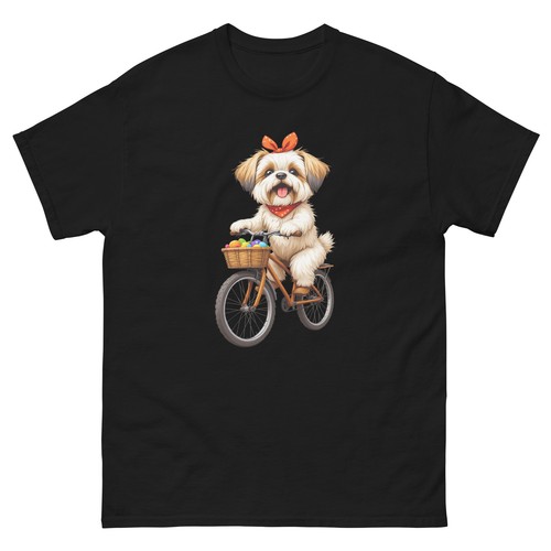 Biking shih tzu dog bike - biking,