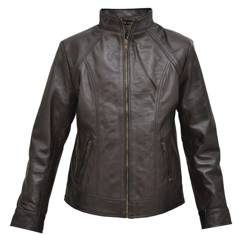 Women leather jacket - leather,