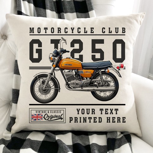 Personalised motorbike cushion - motorbike,