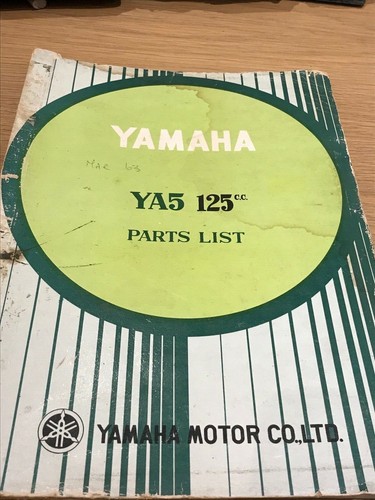 Yamaha ya5 125 - ya5, book