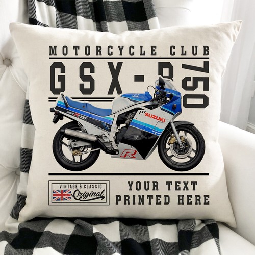 Personalised motorbike cushion - personalised,