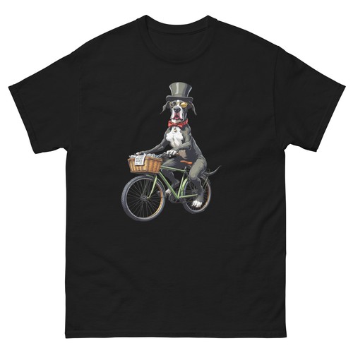 Biking great dane dog - great, bike