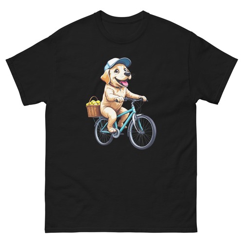 Biking labrador dog - biking, bike