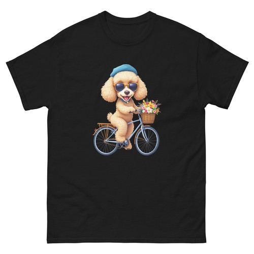 Biking doodle dog - biking,