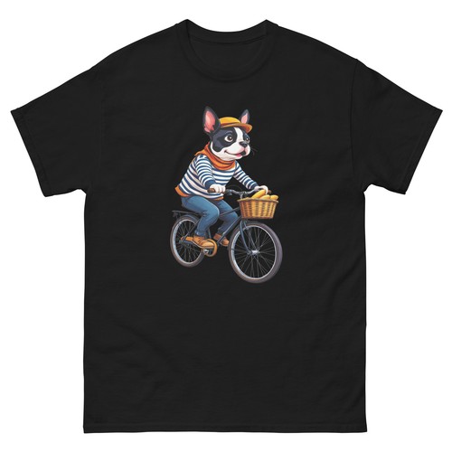Biking boston terrier dog bike - boston,