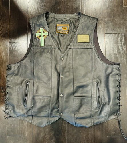 First classics leather vest - leather,