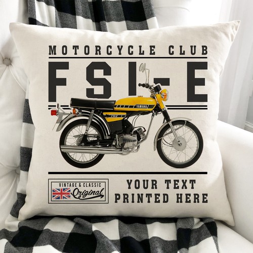 Personalised motorbike cushion - motorbike,